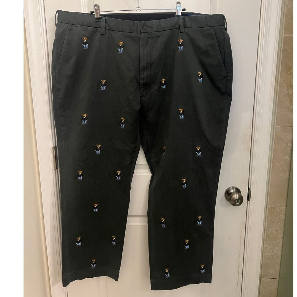 Polo Ralph Lauren Tuxedo Teddy Bear Classic Fit Pants 46/30 Americana Preppy